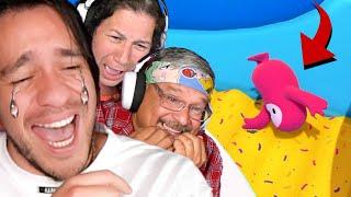 Laughed so Hard w/ My Mexican Parents - Fall Guys
