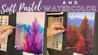 Have You Tried Using Pastel and Watercolor? - Painting Tutorial