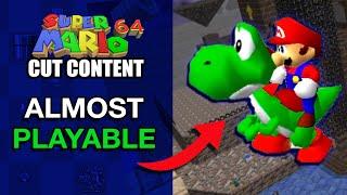 Removed Playable Yoshi in Super Mario 64 | Mario Cut Content