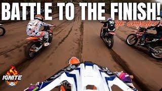 KTM 125 BATTLES ALL THE WAY TO THE FINISH (WHERE HE CRASHED!)