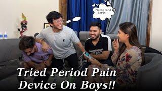 Tried Periods Pain Device on Boys | Tanshi Vlogs