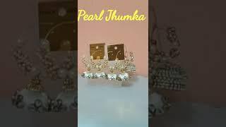 Latest Silk Thread Jhumka Earrings 2021, Loreal pearl hoop earrings, #shorts#earrings