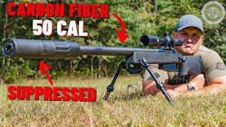 The Quietest 50 BMG Ever ??? (Carbon Fiber 50 BMG Suppressed)