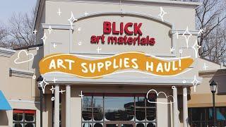 Art supplies haul (Blick Art Materials)