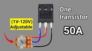 How To Make Adjustable Voltage Regulator Using IGBT | Transistor Voltage Controller Circuit