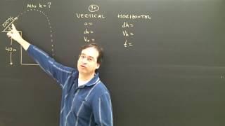 Projectile Motion Calculating the Maximum Height Part 6