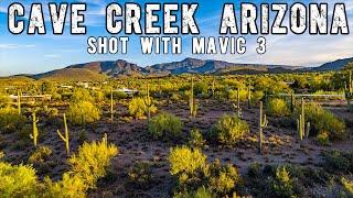 Cave Creek Arizona Drone Video at Sunrise and Sunset (4K)