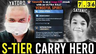 YATORO found his BEST Carry Hero in 7.36 PATCH! (feat. Satanic)