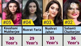 Top 50 Bengali actress age | Beutiful tolywood actress..