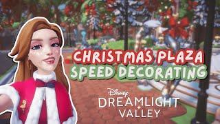 CHRISTMAS PLAZA  // Disney Dreamlight Valley // Speed Decorating