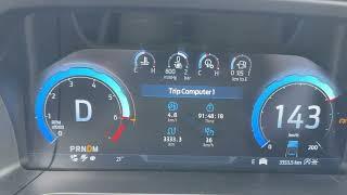 FORD RANGER RAPTOR 2023 acceleration 0-150km (STOCK)