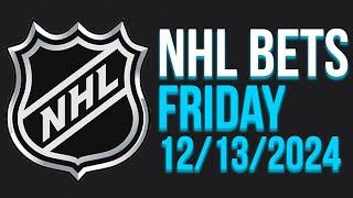 NHL Picks & Predictions Today 12/13/24 | NHL Picks Today 12/13/24 | Best NHL Bets