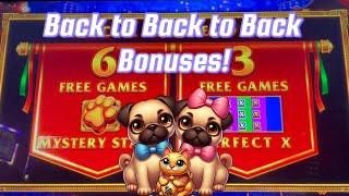 Back to Back to Back Bonuses!!  Fang Bian Pao Kittys Slot Machine | Gambling Pugs