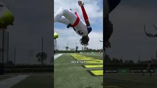 Zech Sample a gymnast fr  #shorts #football #highlights #flip #celebration #7v7