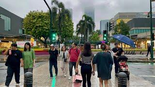 Philippines BGC Rainy Christmas! | December 24, 2024 Walking Tour in Bonifacio Global City