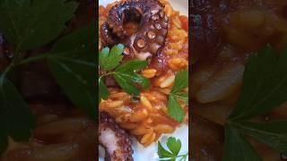Risoni One Pot mit Pulpo #onepotmeal #pasta #foodie #recipe #pulpo