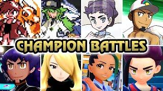 Evolution of Champion Pokémon Battles (1996 - 2024)