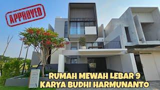 Inspirasi Rumah Mewah Lebar 9 Hasil Karya Arsitek Ternama Budhi Harmunanto di Surabaya Barat