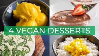 4 Vegan Dessert Recipes | EASY Summer Recipe Ideas!