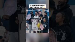 The James gang supporting Bryce on his senior night  (via @Qwik11Hoops, @maxpreps)
