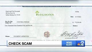 Better Business Bureau warns of new mail check scam