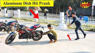 Aluminum Dish Hit Prank on Public | Funny Prank Videos | 4 Minute Fun