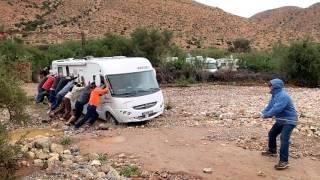 OurTour Help Get a motorhome Out of a River in Morocco