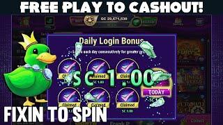 How To Turn Your FREE 1SC into a CASHOUT!  Luckyland Slots