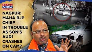 Nagpur Audi Crash On Cam: Maharashtra BJP Chief Chandrashekhar Bawankule In Trouble? Watch Shocker