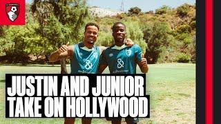 Mic'd up Justin Kluivert and Junior Traorè soak in the sights of trip to Hollywood | Pre-season