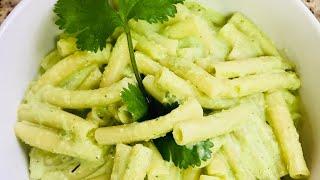 Pasta Verde con chile poblano