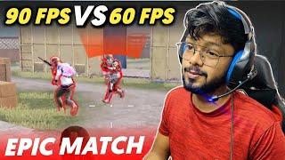 90FPS VS 60FPS Sniper 1v2  Epic Match | Real M24 90 FPS Players Against Me | Android Gamer | BGMI