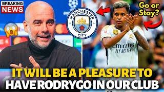 URGENT! GUARDIOLA MAKES CRAZY OFFER TO SIGN RODRYGO! REAL MADRID NEWS