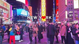 [4K]New York City: New Year's Eve Times Square preparations/ Dec. 30 2024