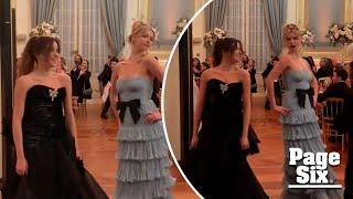 Gwyneth Paltrow’s daughter, Apple, 20, playfully jumps into debutante’s photo at Parisian ball