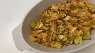 simple cabbage fried rice recipe