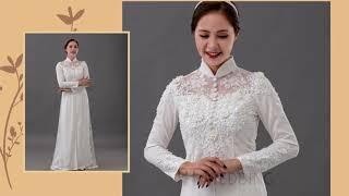 Các mẫu áo dài cưới đơn giản, sang trọng, dễ mặc nhất tại PT WEDDING