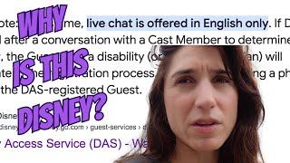 Why is the Disney DAS PASS live chat only in English?!
