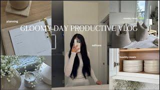 PRODUCTIVE DIML VLOG | aesthetic | selfcare | planning | healthy meals | home reset |