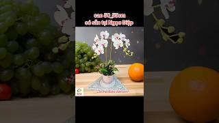 Lan hồ điệp đất sét cao 50_55cm có sẵn tại Ngọc Điệp #hoadatsetngocdiep