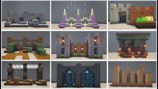 Minecraft | 10 Wall Designs | Tutorial