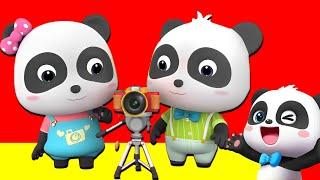 Baby Panda Photographer | Take Photo For Customer|Learn How To Use Photographic Equipment | Baby Bus