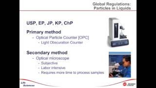 Joe Gecsey   Introduction to the new USP 787  Subvisible Particulate Matter in Therapeutic Protein I