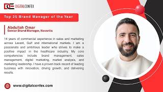 Presented By DIGITALCONFEX | Abdullah Omar | Top 25 Brand Manager of the Year #digitalmarketing