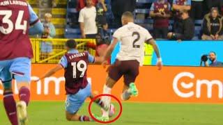 Anass Zaroury RED CARD Vs Manchester City