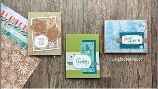3 Quick & Easy Cards with Stampin’ Up! Sentimental Christmas | 10/17 Thursday Night Stamp Therapy