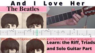 And I Love Her - The Beatles - Master the Lead Guitar (Lead Guitar Tutorial) @TeacherBob