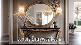 Luxury Entryway Design: Timeless Chinoiserie & Ralph Lauren Home Styling