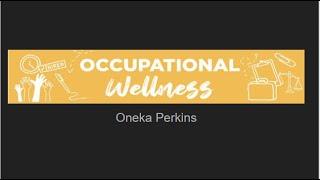 Wellness Wheel: Occupational Wellness