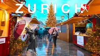 Experience the MAGIC of Zurich Christmas Village on a Rainy Day!